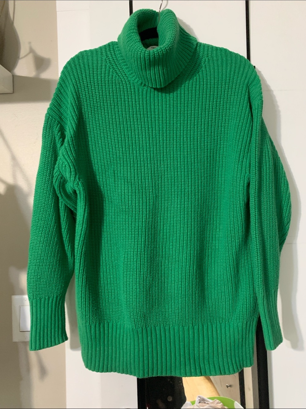 Talula Bright Green Ribbed Turtleneck Sweater - Men